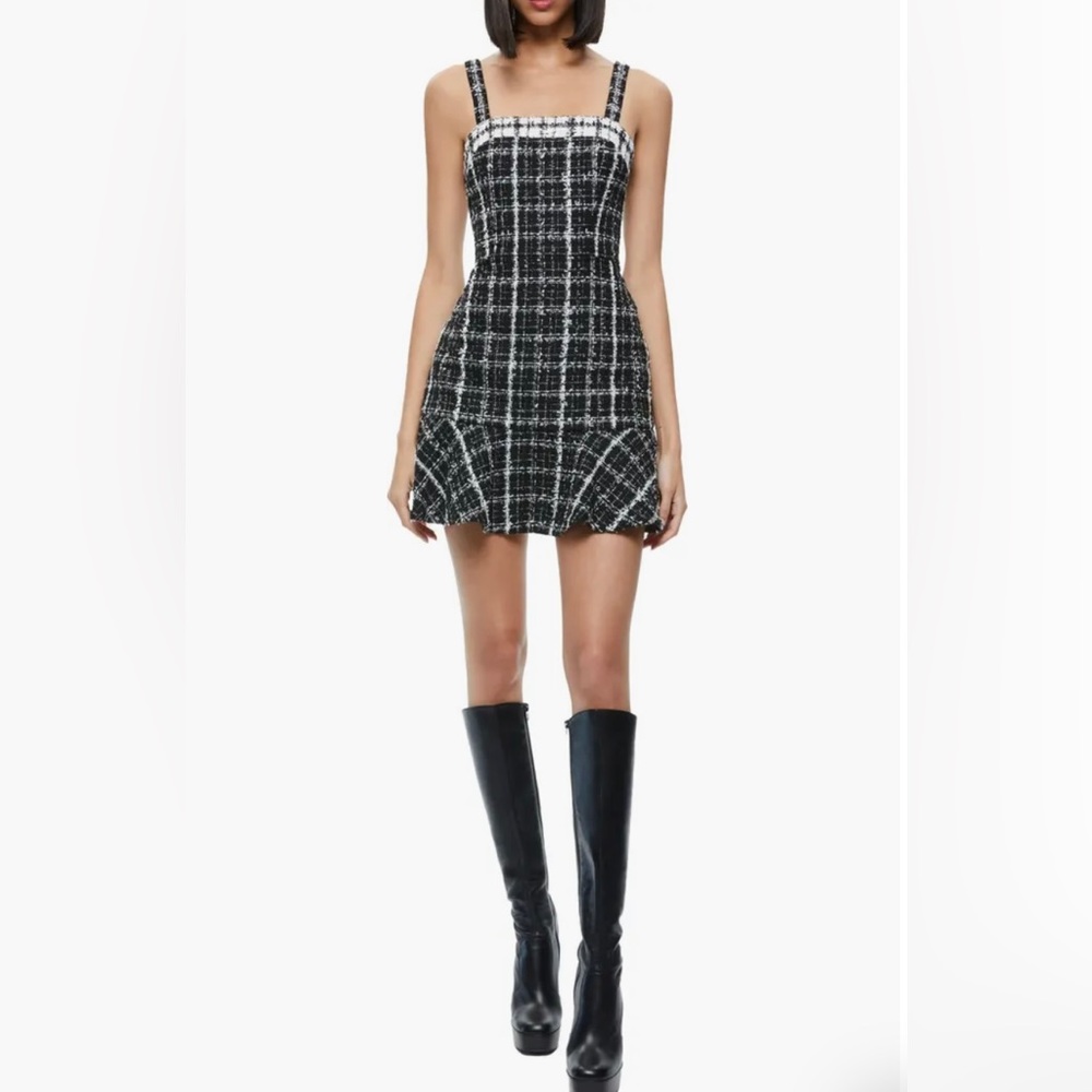 Alice + Olivia tweed mini dress